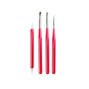 Nascita 07 Nail Art 4'lü Tırnak Süsleme Fırça Seti