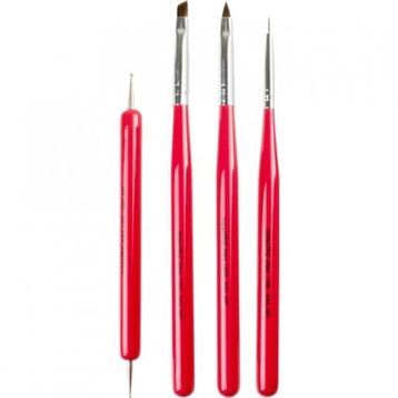 Nascita 07 Nail Art 4'lü Tırnak Süsleme Fırça Seti