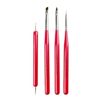 Nascita 07 Nail Art 4'lü Tırnak Süsleme Fırça Seti