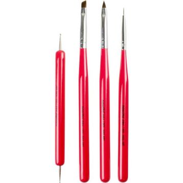 Nascita 07 Nail Art 4'lü Tırnak Süsleme Fırça Seti
