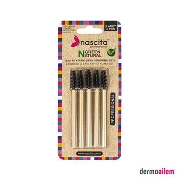 Nascita Green 08 Natural Kaş ve Kirpik Şekillendirme Seti