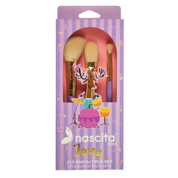 Nascita Jazz 3'lü Makyaj Fırça Seti