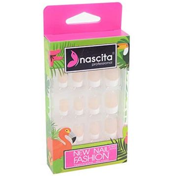 Nascita NASNAIL00036 Beyaz Doğal French 24'lü Takma Tırnak