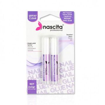 Nascita Şeffaf 2x2 g NASNAILGLUE05 Takma Tırnak Yapıştırıcısı