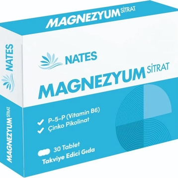 Nates Magnezyum Sitrat 30 Tablet