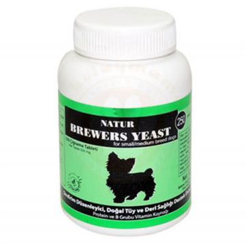 Natur Brewers Yeast Köpekler İçin Sarımsaklı Maya 250 Tablet