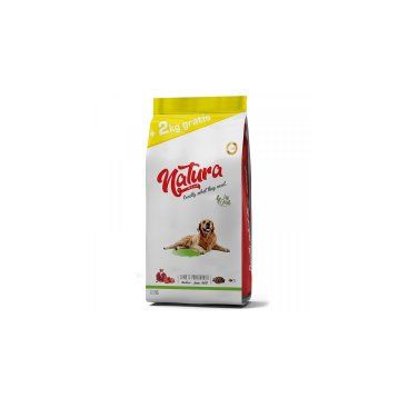 Natura 12 kg Kuzulu ve Narlı Düşük Tahıllı Yetişkin Köpek Maması 2 kg hediye
