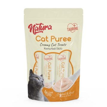 Natura Cat Pure Tavuklu ve Karidesli 5x12 gr Kedi Ödül Maması
