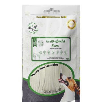 Natura Pet 6x120 gr Healty Dental Bones Beyaz Pres Köpek Kemiği