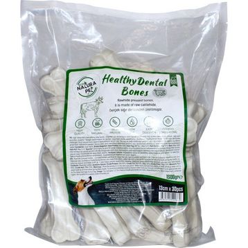 Natura Pet Eco Natura Pet Healty Dental Beyaz Pres 13 cm 30lu 1500 gr Köpek Kemiği