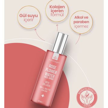 Naturagen Rose Flower Face Spray 100 ml Kolajenli Tonik