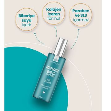 Naturagen Rosemary Water Hair 100 ml Kolajenli Sprey Saç Toniği