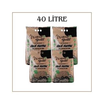 Natural 40 lt Bastet Topaklanan Premium Doğal Kedi Kumu