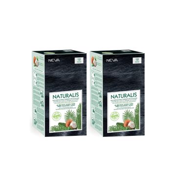 Naturalis 1.0 Siyah %100 Vegan 2 Adet Saç Boyası
