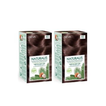Naturalis 6.77 Sıcak Çikolata %100 Vegan 2 Adet Saç Boyası