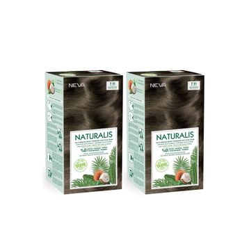 Naturalis 7.11 Yoğun Küllü Kumral %100 Vegan 2 Adet Saç Boyası