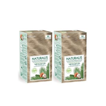 Naturalis 9.0 Yoğun Çok Açık Kumral %100 Vegan 2 Adet Saç Boyası