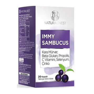 NaturalNest Immy Sambucus 20 Kapsül