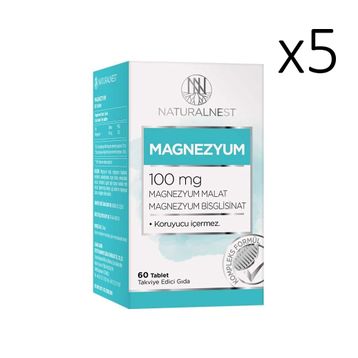 NaturalNest Magnezyum 100 mg 60 Tablet