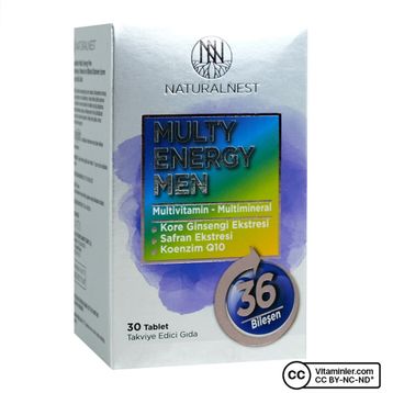 NaturalNest Multy Energy Men Multivitamin 30 Tablet