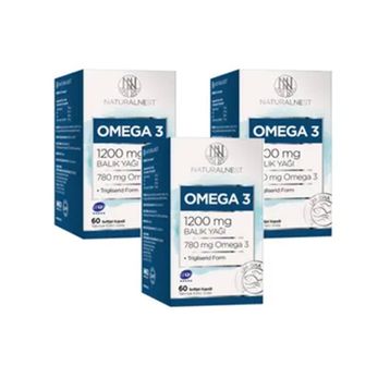NaturalNest Omega 3 1200 mg 60 Kapsül