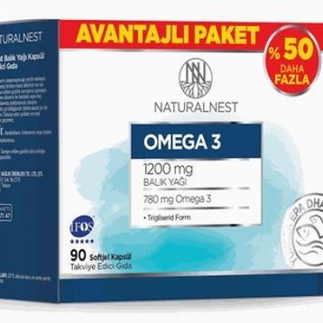 NaturalNest Omega 3 1200 mg 90 Kapsül