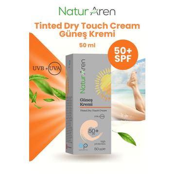 Naturaren Tinted Dry Touch SPF50+ 50 ml Fondötenli Güneş Kremi