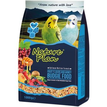 Nature Plan 1 kg Meyve Aromalı Ballı Muhabbet Kuşu Yemi