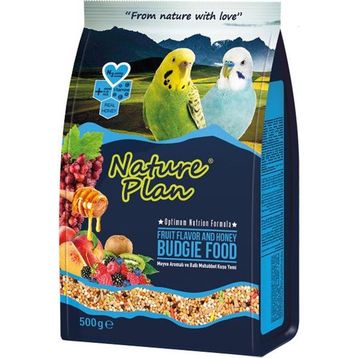 Nature Plan 500 gr Meyve Aromalı ve Ballı Muhabbet Kuşu Yemi