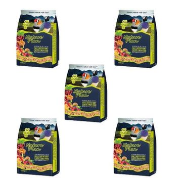 Nature Plan 5x500 gr Meyve Aromalı ve Ballı Muhabbet Kuşu Yemi