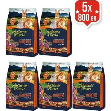 Nature Plan Premium 5x800 gr Tavşan Yemi
