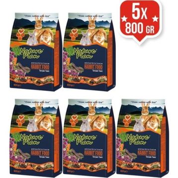Nature Plan Premium 5x800 gr Tavşan Yemi