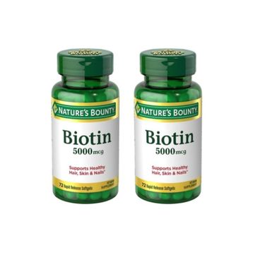 Nature's Bounty Biotin 5000 mcg 2x72 Kapsül