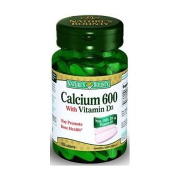 Nature's Bounty Calcium 600 With Vitamin D3 60 Tablet