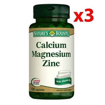 Nature's Bounty Calcium Magnesium Zinc 100 Tablet
