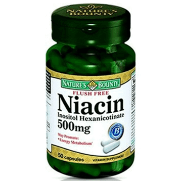 Nature's Bounty Flush Free Niacin 500 mg 50 Kapsül