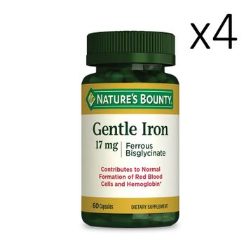 Nature's Bounty Gentle Iron 17 mg 4x60 Kapsül