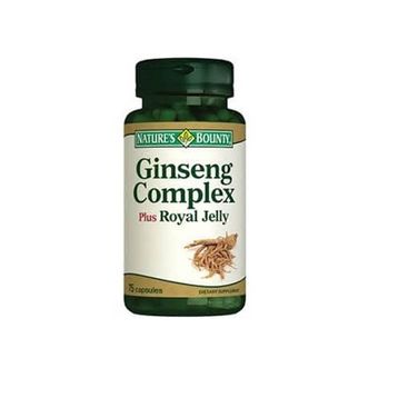 Nature's Bounty Ginseng Complex Plus Royal Jelly İçeren 75 Kapsül