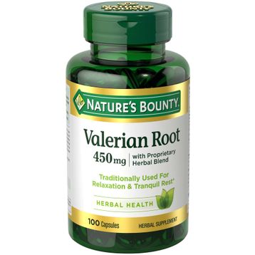 Nature's Bounty Valerian Root 450 mg 100 Kapsül
