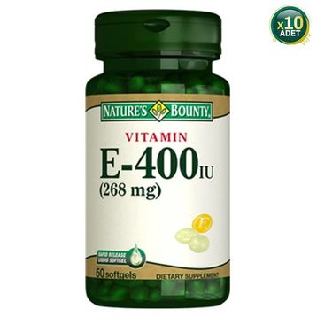 Nature's Bounty Vitamin E 400 IU 10x50 Kapsül