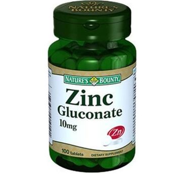 Nature's Bounty Zinc Gluconate 10 mg 100 Tablet