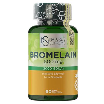 Nature's Supreme Bromelain 500 mg 60 Kapsül