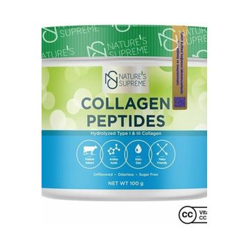 Nature's Supreme Collagen Peptides Hydrolyzed Tip I-III Kolajen Aromasız 100 gr Toz