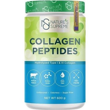 Nature's Supreme Collagen Peptides Hydrolyzed Tip I-III Kolajen Aromasız 600 gr Toz