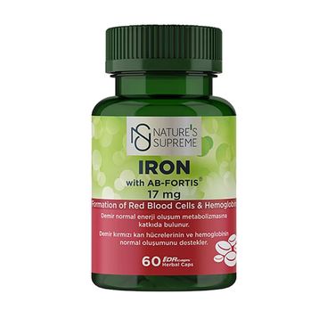 Nature's Supreme Iron Demir 17 mg 60 Kapsül