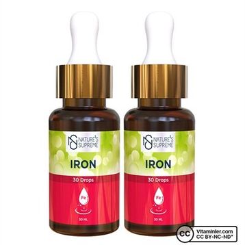 Nature's Supreme Iron Vişne Aromalı 30 ml Damla