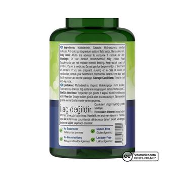 Nature's Supreme Vitamin K2 100 mcg 60 Kapsül