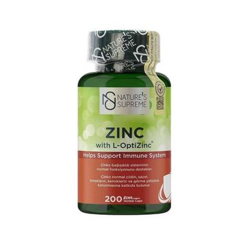 Nature's Supreme Zinc 15 mg 200 Kapsül