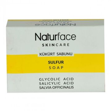 Naturface Sulfur Soap 100 gr Kükürt Sabunu Cilt Bakımı