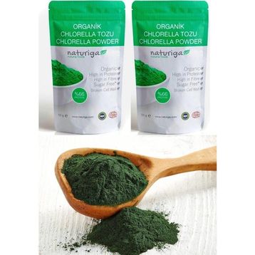 Naturiga 2x100 gr Organik Klorella Chlorella Tozu